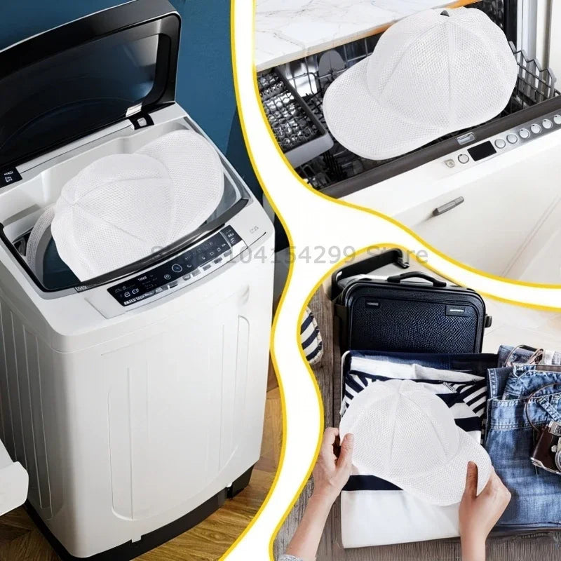 Baseball Cap Hat Washer Laundry Bag Household Products, Laundry Accessories, Anti Deformation Hat Protection Frame, Sturdy Frame Oasis Select