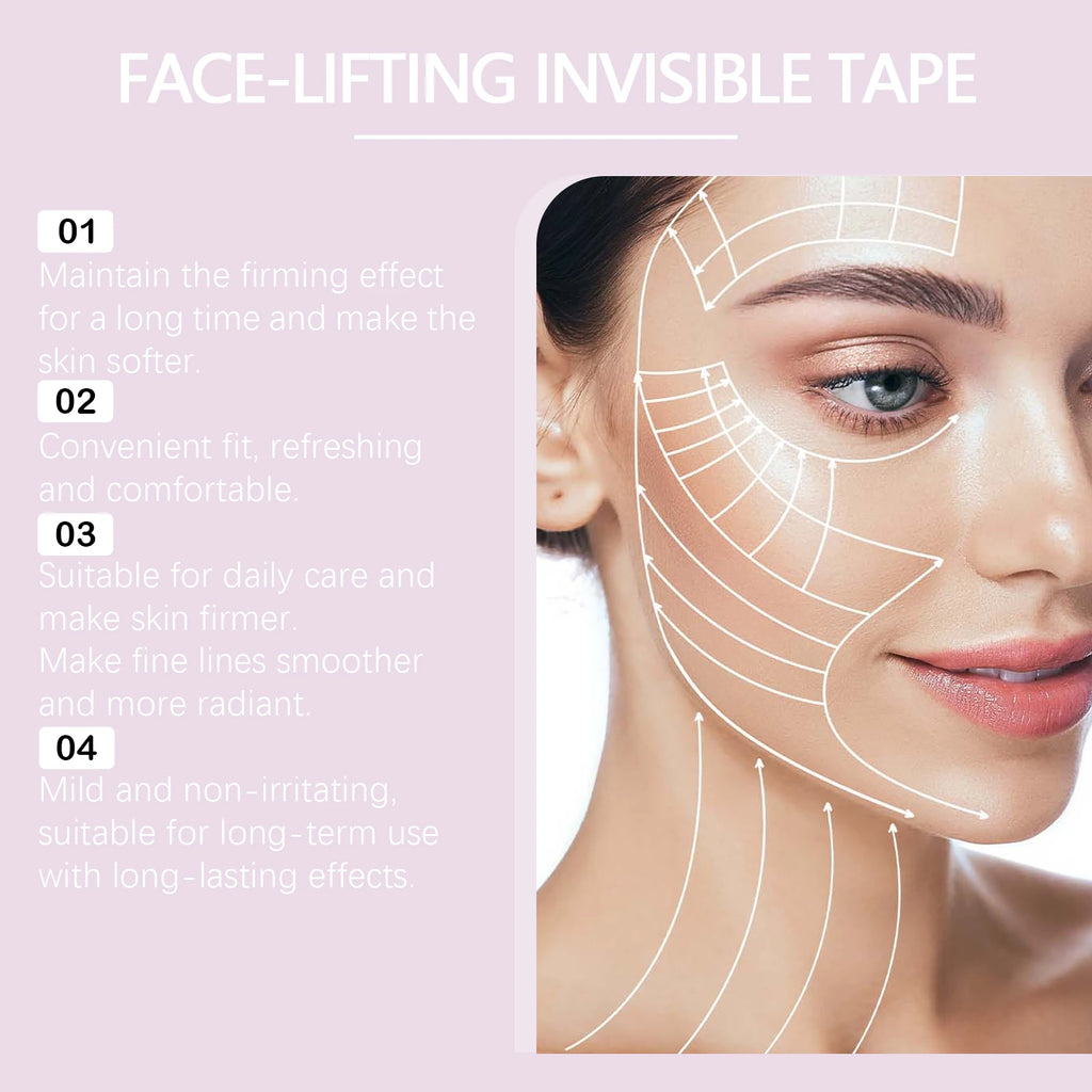 Lifting Face Stickers Invisible Transparent Thin Face Patches Lift Tape V-Shape Chin Patch Facial Shaping Lifting&Tightening Too Oasis Select