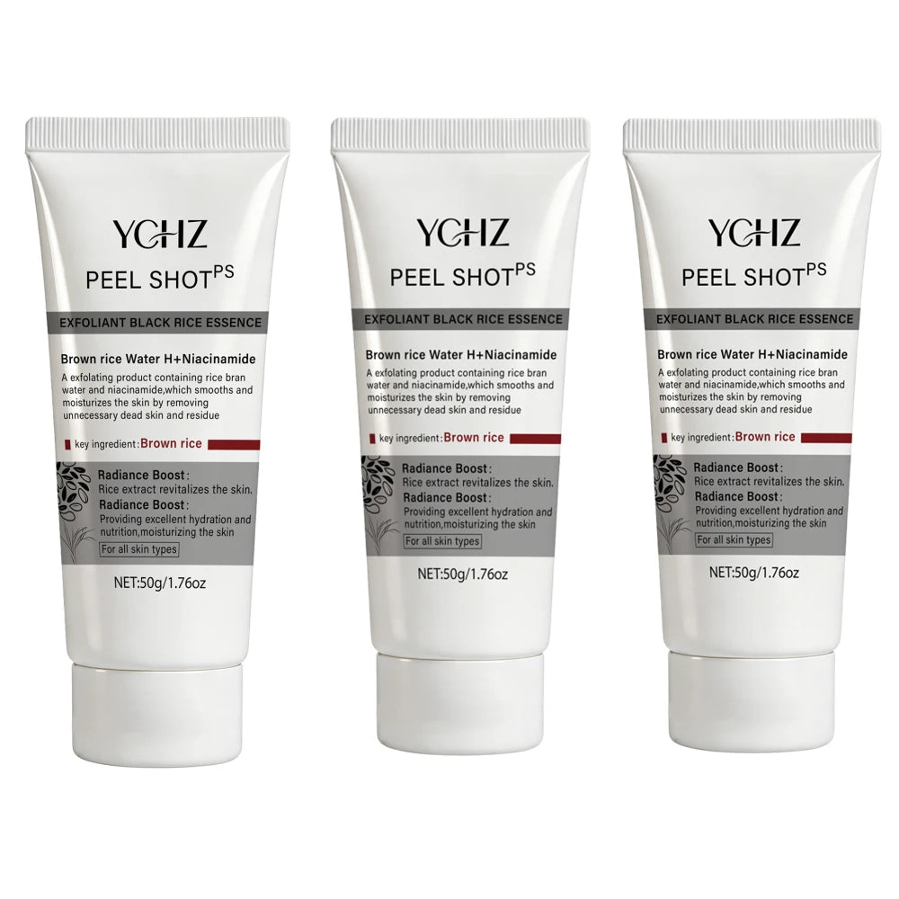 Brown Rice Exfoliating Gel – Smooth & Moisturize Skin | YCHZ Face Exfoliating Gel Oasis Select 3Pcs 50g