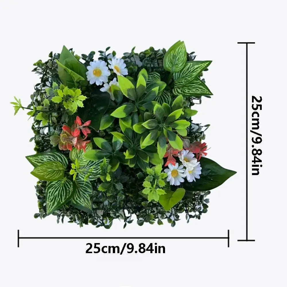 Artificial Plant Wall Panel 25x25cm | Faux Greenery Tile