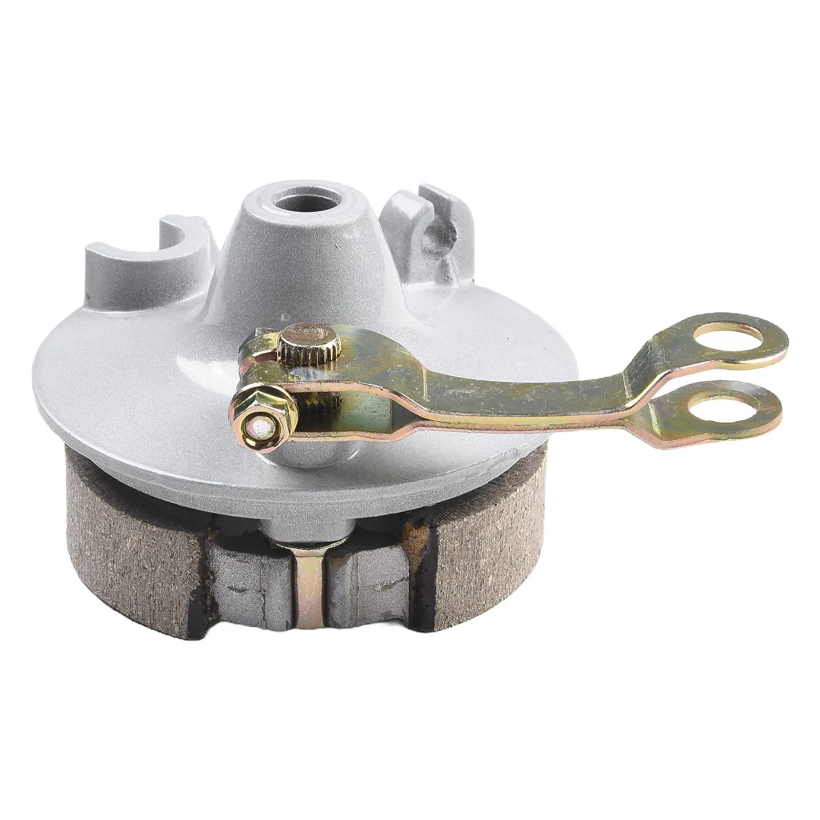 1 Set Electric Bike Front Drum Brake Assembly Aluminum Alloy Cycling Accessories Non-Slip Mute Front Drum Brake Assembly Oasis Select