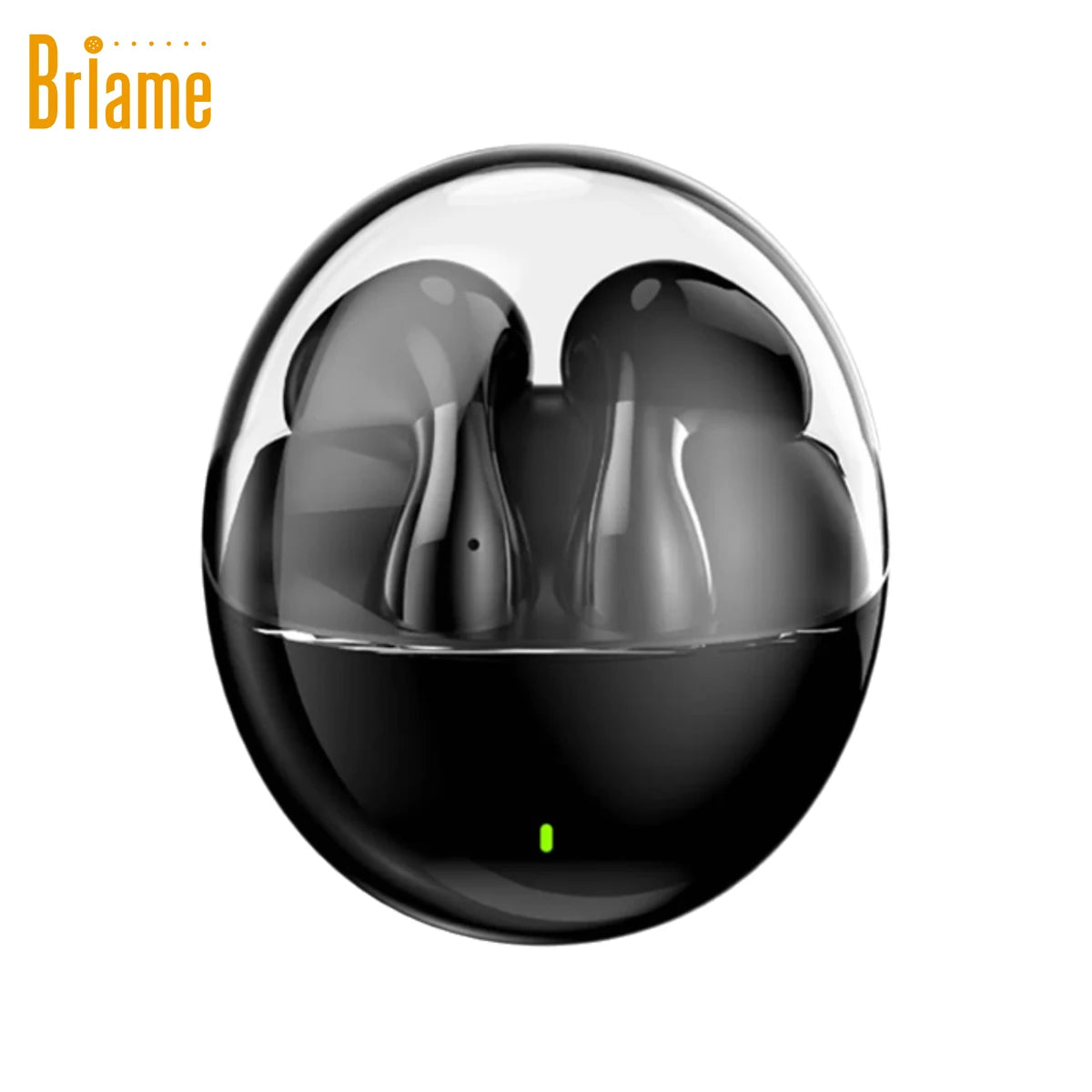Briame Egg-Shaped Wireless Bluetooth Earphones Portable Hands-Free Headset for Music Calls Mini Fashiion Headphone Game Headset Oasis Select Black