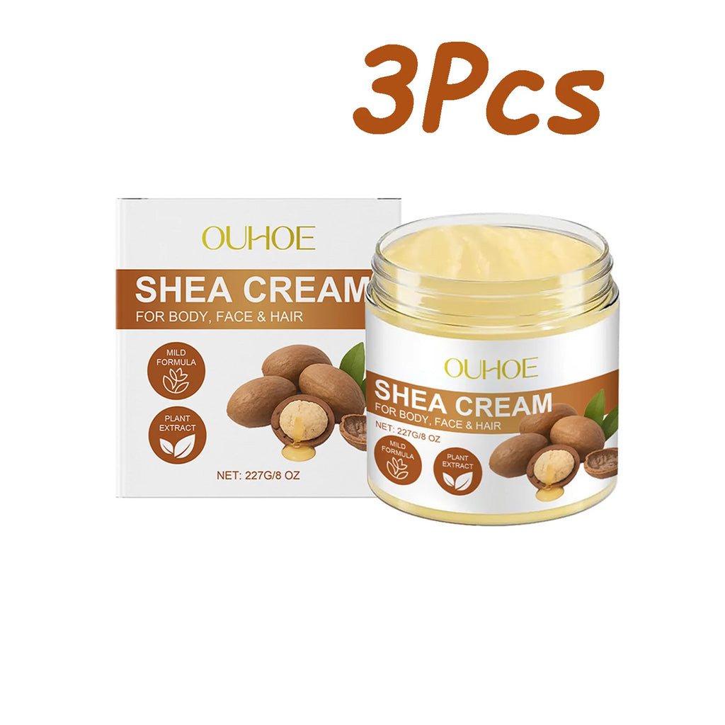 Shea Butter Multi-Purpose Cream – Face, Body & Hair Moisturizer Multi-Purpose Body Cream Oasis Select 3 x 227g Boxed