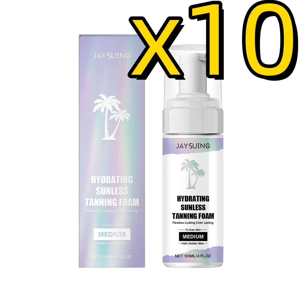 Body Self Tanning Mousse Indoor Sunless Tan Lasting Natural Bronze Brown Hydrate Skin Full Body Use Quickly Tanning Cream 120ml Oasis Select 120ml Boxed X 10PCS