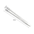 Economic Kitchen Tongs Stainless Steel Barbecue Tongs Clip BBQ Grill Meat Tongs Cooking Tweezers for Food Utensils Kitchen Tools Oasis Select 24cm