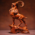 Ebony Sheep Ornament Twelve Zodiac Sheep Solid Wood Lead Goat Desk Living Room Decoration Ornament Opening Gift Oasis Select Rosewood 15CMx10CMx5CM