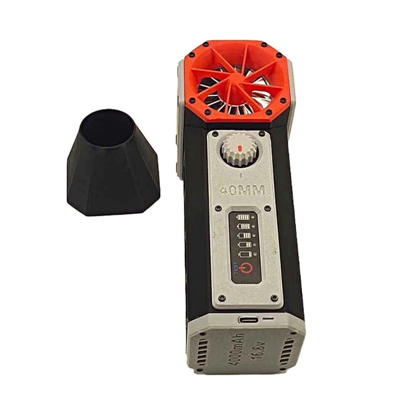 WISH Mini Air Blower Handheld Electric Turbo Jet Fan 40MM Brushless Motor Violent Blower Wind Speed 56M/S Industrial Duct Fan Oasis Select
