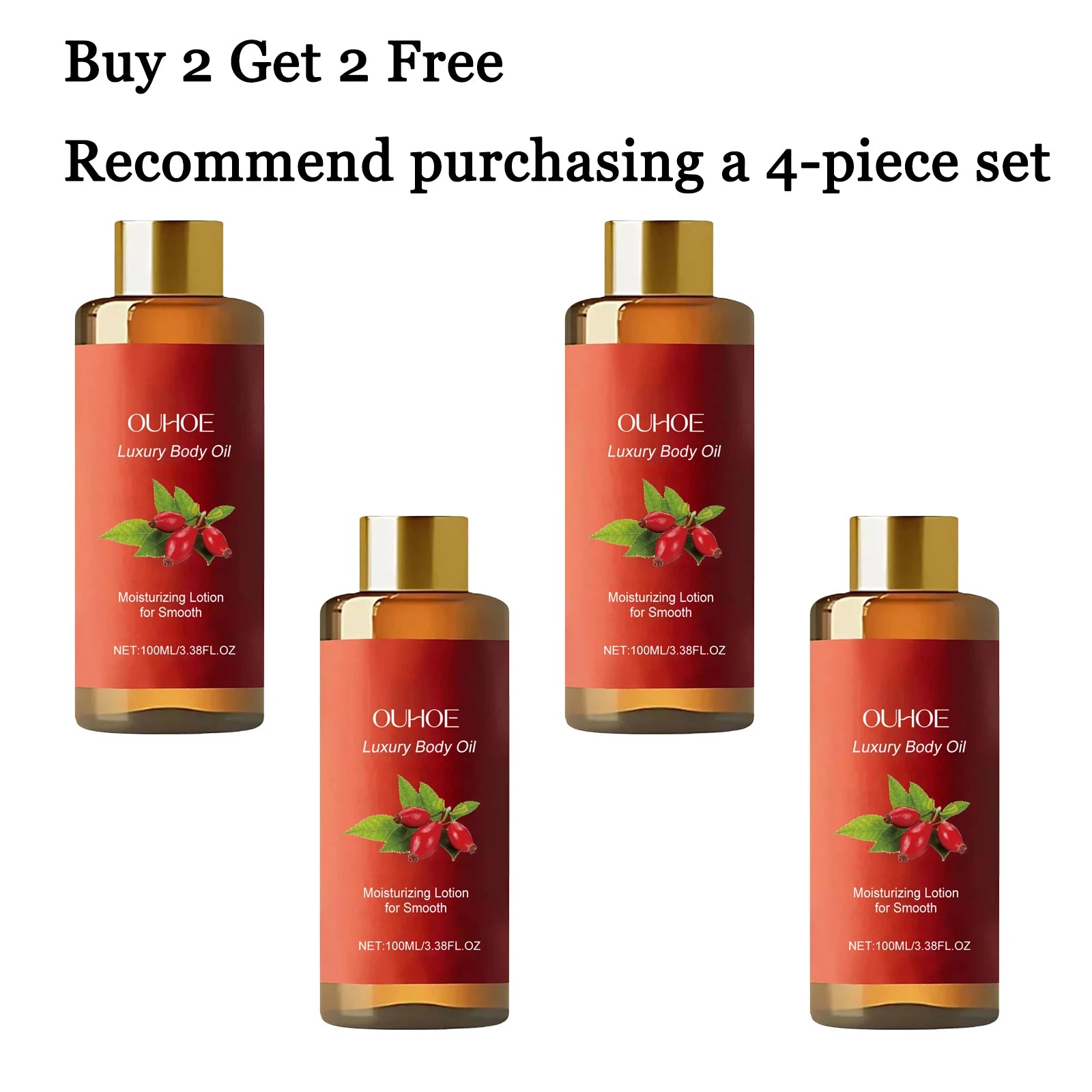 100ML Luxury Body Oil Deep Moisturizing Improve Sagging Enhance Skin Elasticity Fresh Fragrance Massage Firming Body Essence Oil Oasis Select other buy 2 free 2 United States