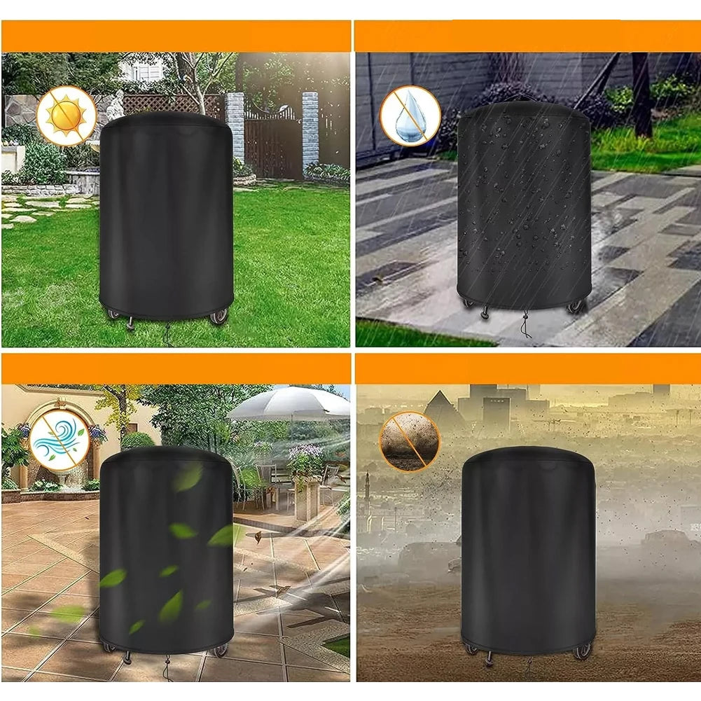 For Raweao Kettle BBQ Cover For Weber 57Cm Waterproof Barbecue Cover Round BBQ Outdoor Cooking Cover Oasis Select