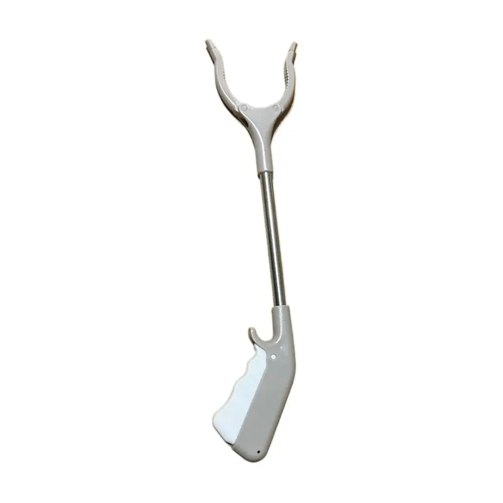 Stainless Steel Trash Picker Clips, Thickened Steel Rod, Non-Slip Gripping, Rubbish Grabber Cleaning Tool For Outdoor & Home Use Oasis Select Gray
