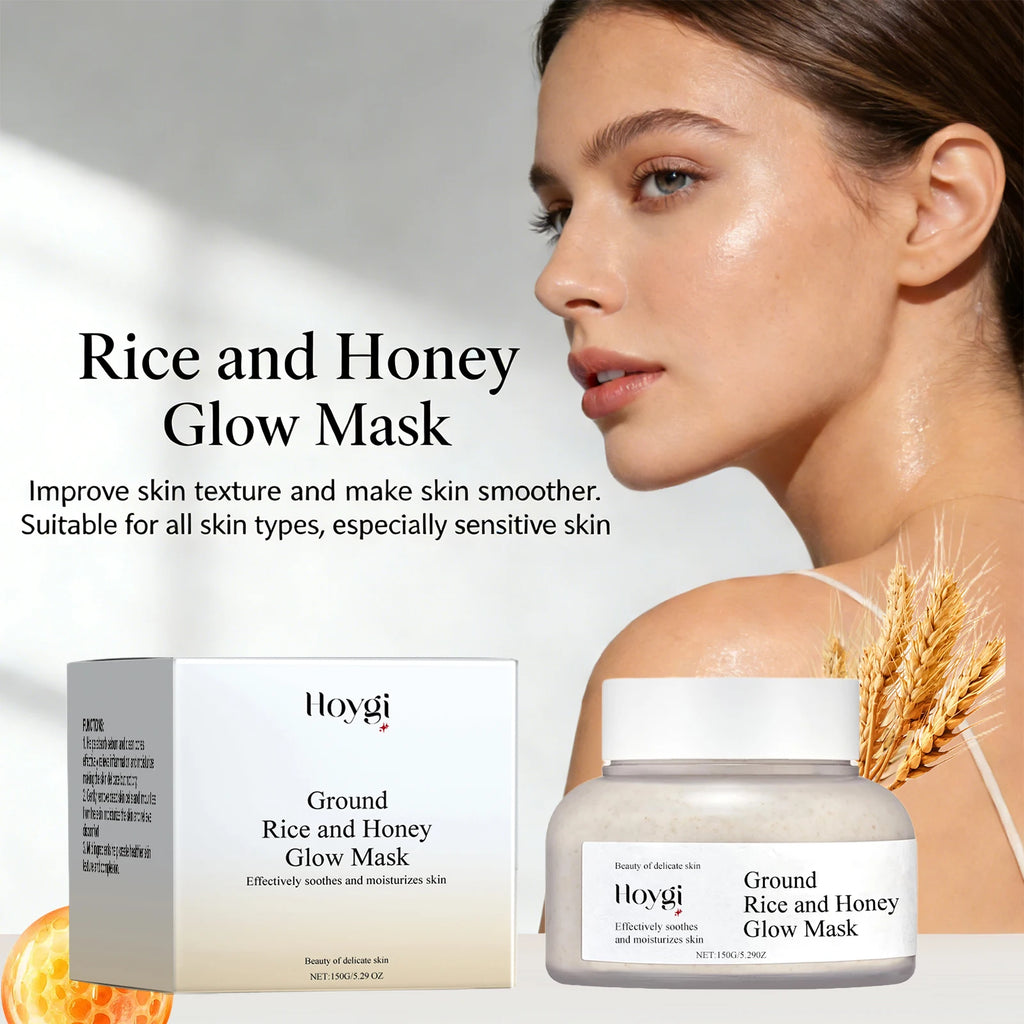 Hoygi Rice Honey Face Mask – Pore Cleanse, Acne & Hydration Face Mask Treatment Oasis Select