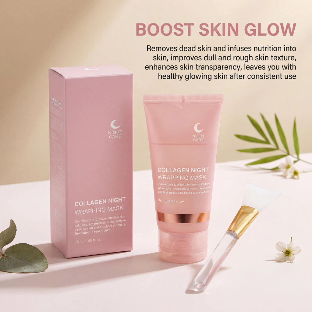 Collagen Peel-Off Facial Mask – Hydrating Anti-Aging Night Mask Peel-Off Face Mask Oasis Select