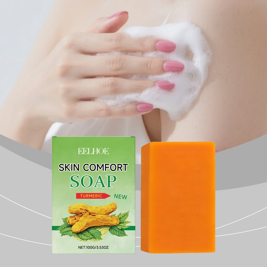 Turmeric Care Soap – Moisturizing Cleanser for Clear, Bright Skin Turmeric Bar Soap Oasis Select 100g boxed