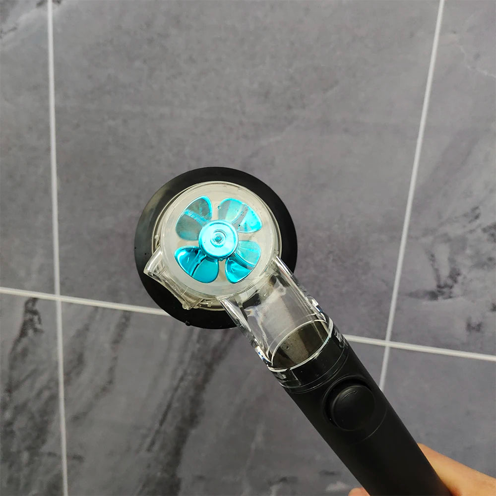 3 Modes LED Digital Temperature Display Turbo Fan Shower Head High Pressure Water Saving Spray SPA Filter Bathroom Accessories Oasis Select