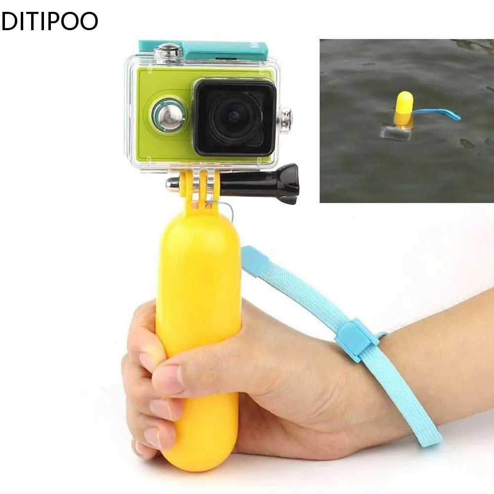 Go Pro Accessories Yellow Water Floating Grip Monopod Handle Tripod For Gopro Hero 11 10 9 8 7 6 5 4 for Dji action Oasis Select
