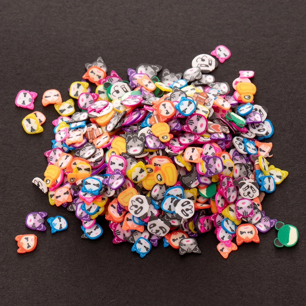 1000Pcs Polymer Clay Fruit Slices Charms For DIY Kawaii Epoxy Resin Silicone Molds Jewelry Nail Art Decor Material Accessories Oasis Select Animal