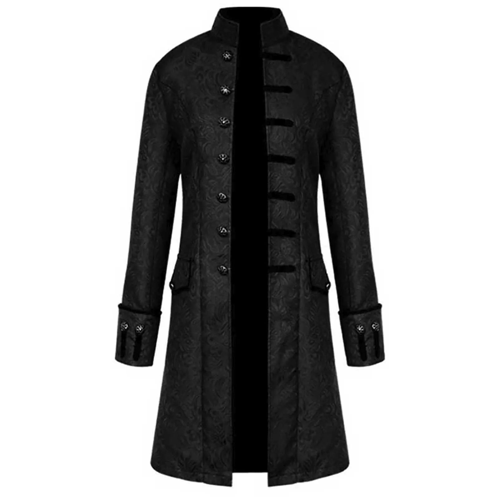 Men's Medieval Gothic Frock Coat | Victorian Renaissance LARP Costume Frock Coat Oasis Select