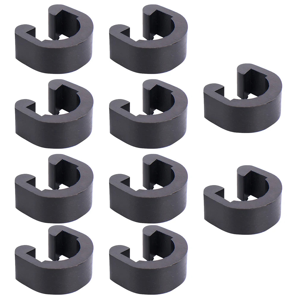 10pcs Bike Shift Brake Cable Buckle Brake Gear Line C-Clips Housing Hose Tube U Shaped Clamp Bicycle Accessories Oasis Select