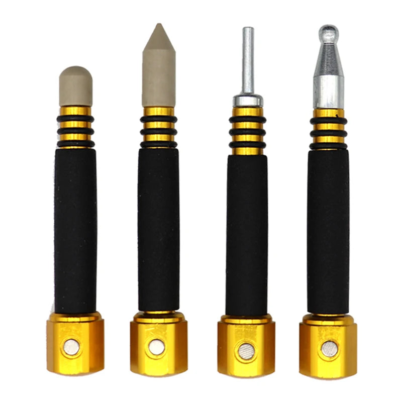 4Pcs Car Body Dent Repair Tool Paintless Tap Down Pen Magnetic Anti-Slip Grip Dent Repair Tool Detachable Tip Scratch Free Tool Oasis Select Default Title