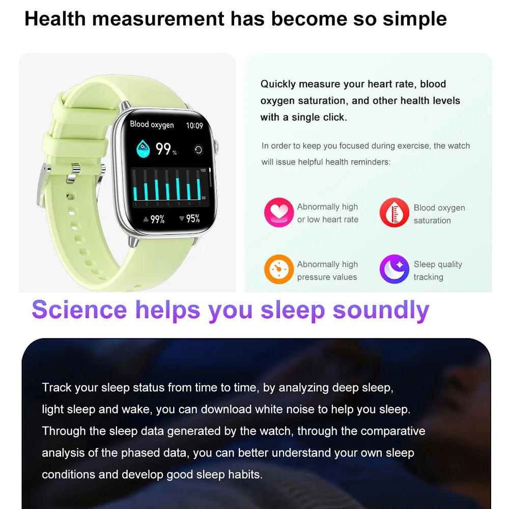 1.75" AMOLED Screen Blue Tooth Call Smartwatch Women Sleep Health Monitoring Waterproof Sports Fitness Smart Watches Men Music Oasis Select
