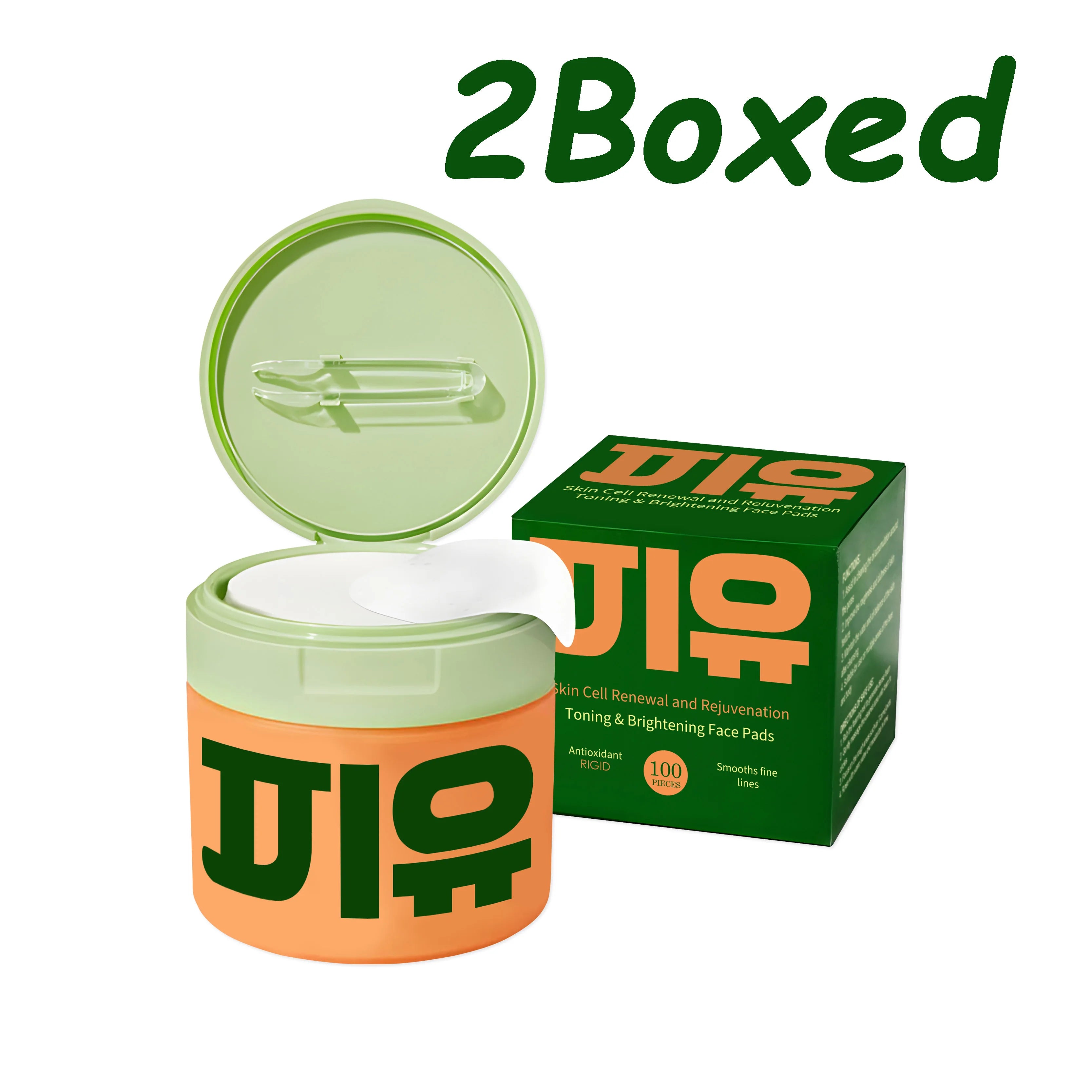 Centella Asiatica Moisturizing Cotton Pads Reduce Dullness Brighten Fade Fine Line Soothing Nicotinamide Facial Care Pads Oasis Select 2 x 100Pcs