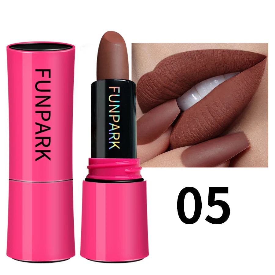 KAFURUX 25-Color Matte Lipstick – Waterproof Long-Lasting