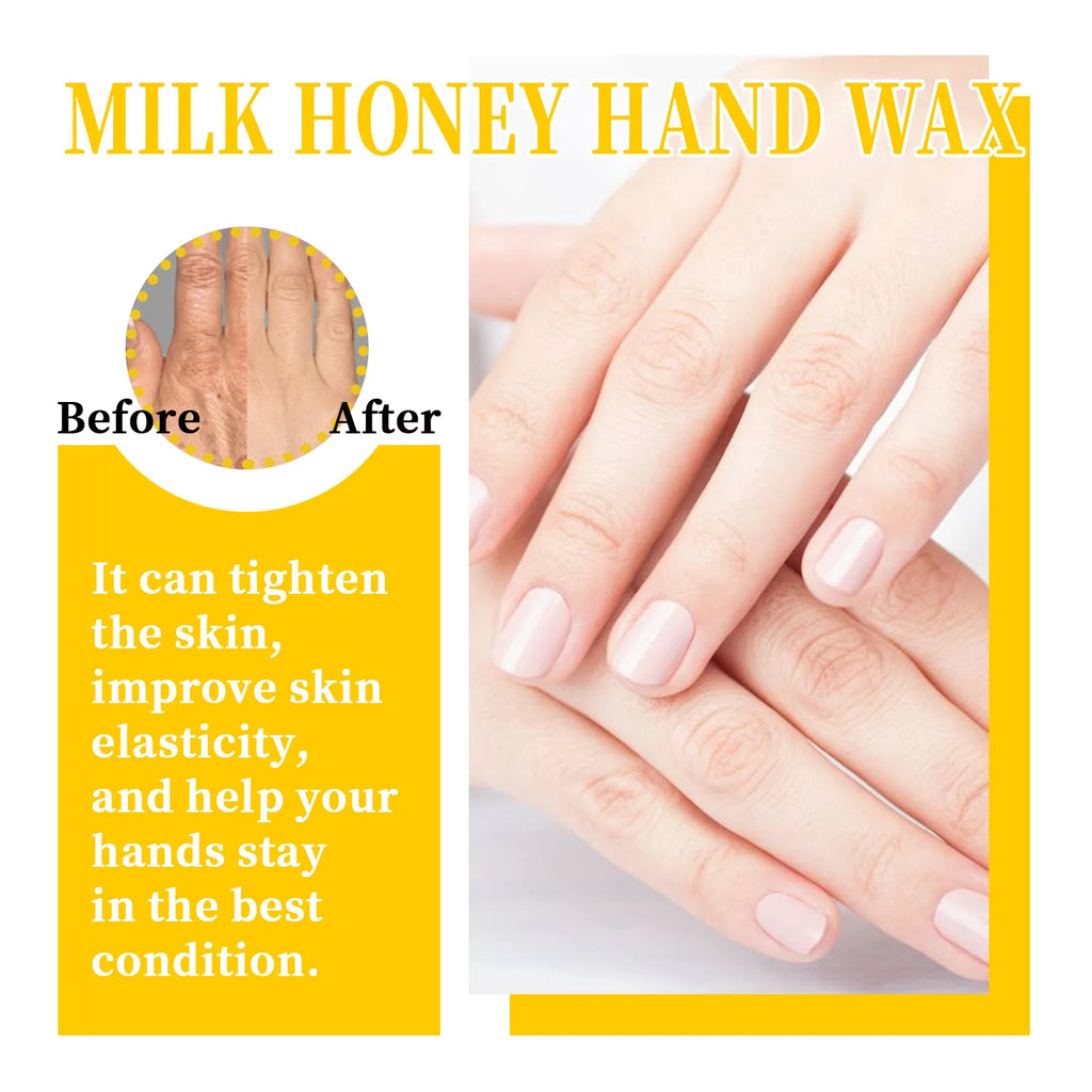 Milk Honey Hand Wax Moisturizing Nourishing Hand Mask Tender Skin Improve Drying Dull Cracked Skin Brightening Hand Care Oasis Select