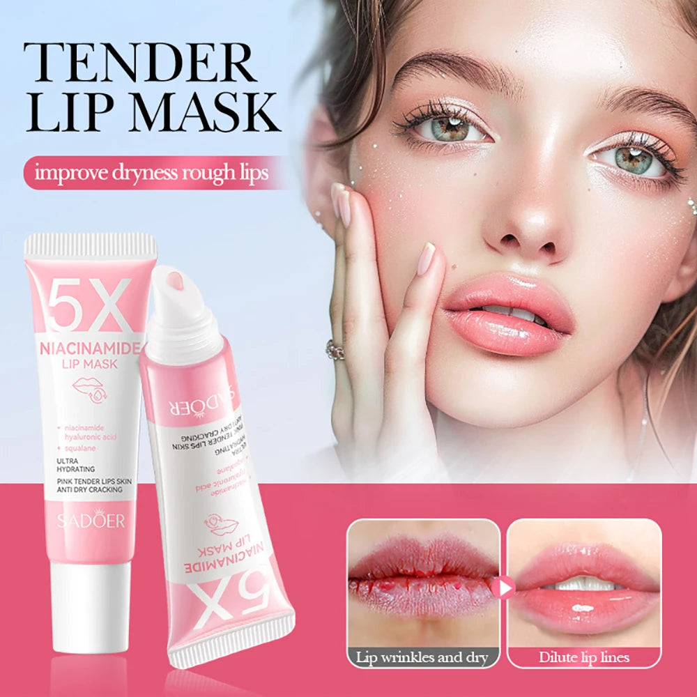 5X Niacinamide Plumping Lip Mask – Deep Hydration 10g Overnight Lip Mask Oasis Select
