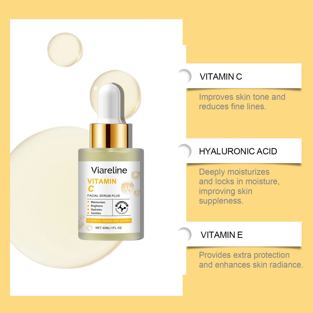 Vitamin C Moisturizing Facial Serum, Nourishing, Improving Skin Elasticity, Reducing Fine Lines Daily Skincare Essence Oasis Select