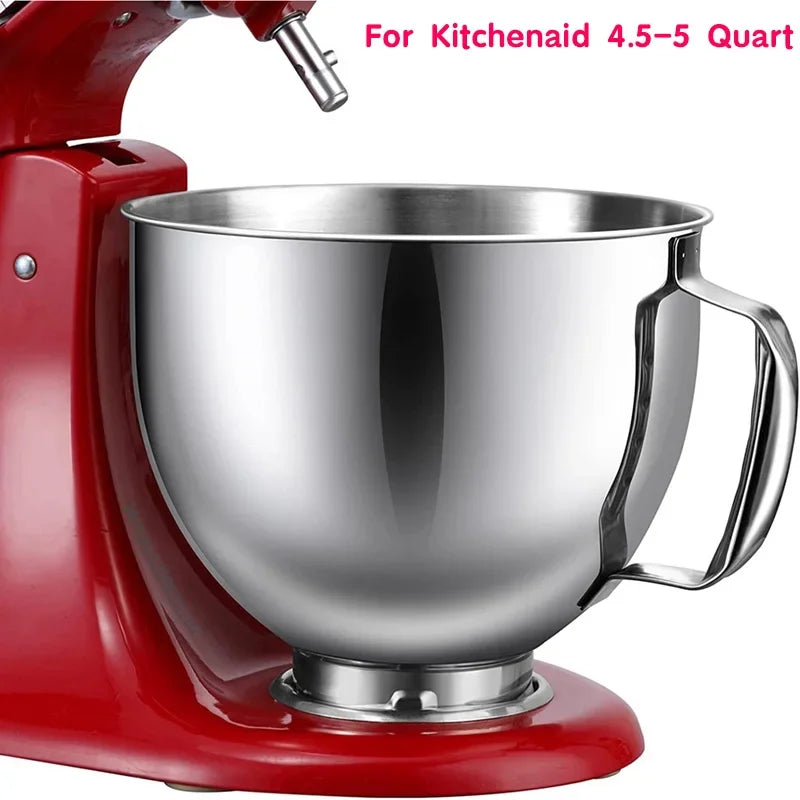 Stainless Steel Bowl for KitchenAid 4.5–5 Qt Tilt Head Mixer Stand Mixer Bowl Oasis Select