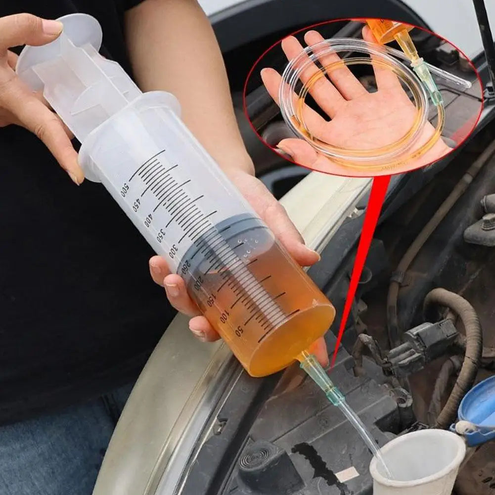 Car Syringe Oil Pump Plastic Syringe With Large Industrial Oil Tube Capacity Needle Multifunction Pump 500ml Oasis Select