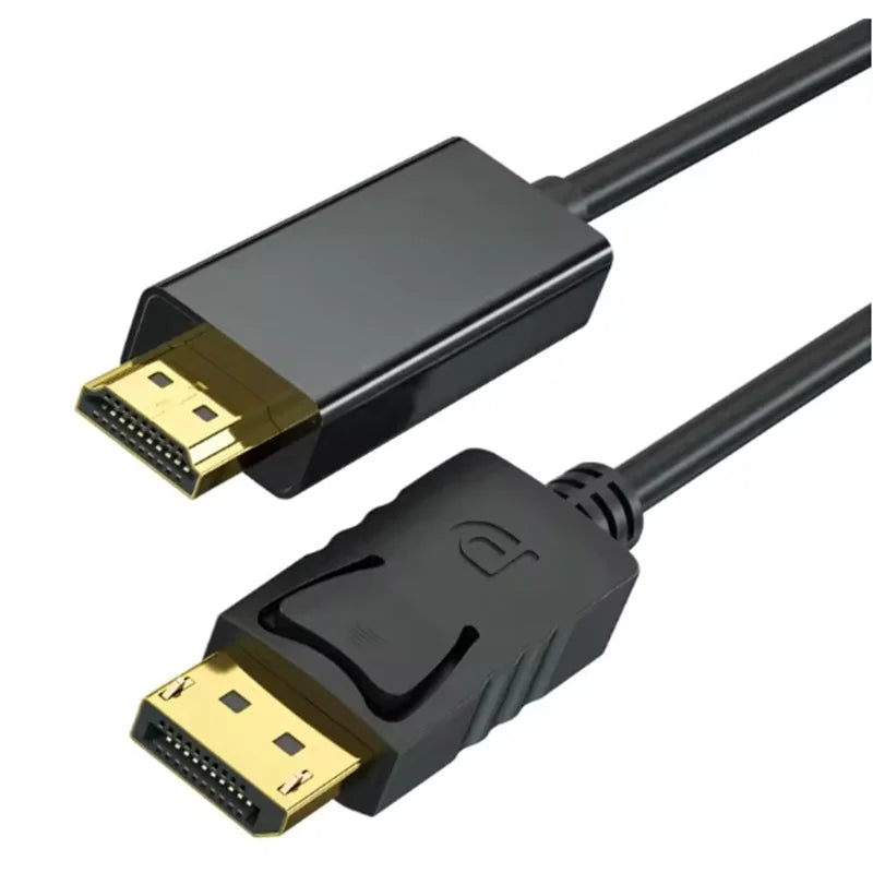  4K DP DisplayPort to HDMI Cable DP to HDMI HDTV Adapter Display Port Video Audio Cable for PC HDTV Projector Laptop Monitor Oasis Select