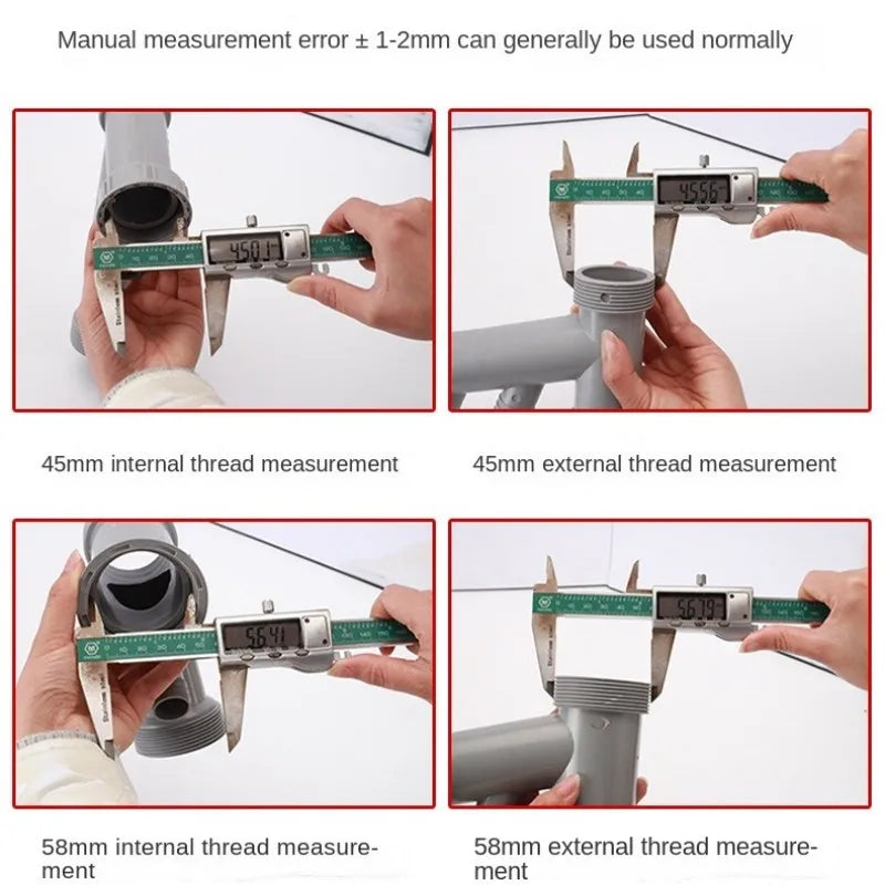 Sink Drain Pipe Adapter Y Shaped Basin Sewer Branch Connector Overflow Tube Thread Hose Joint for Kitchen Bathroom Accessories Oasis Select