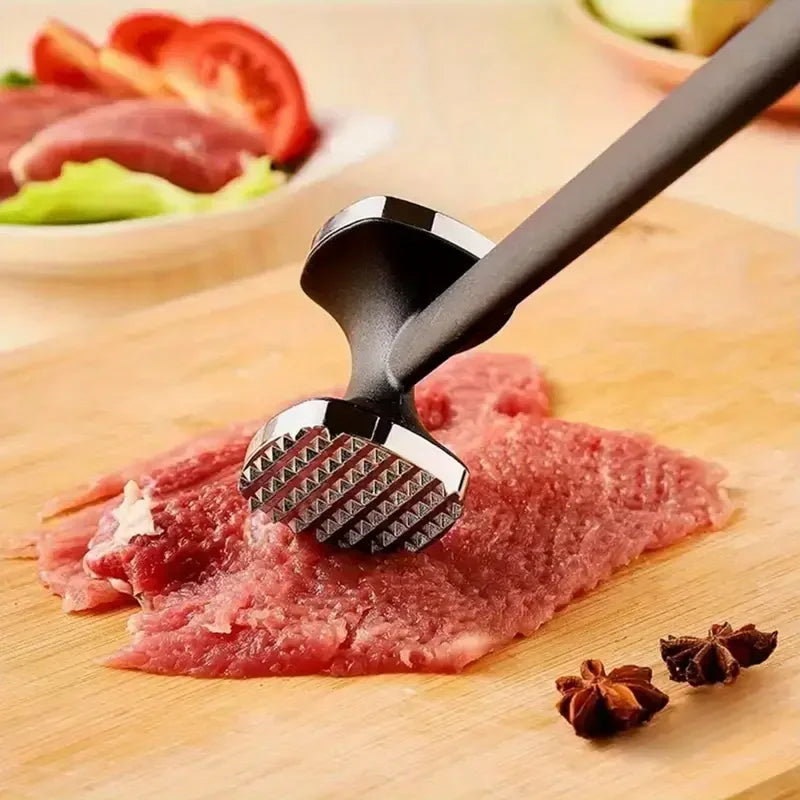 Heavy Duty Kitchen Meat Tenderizer Hammer Stainless Steel Head for Effortless Pounding and Tenderizing Kitchen Gadgets Oasis Select
