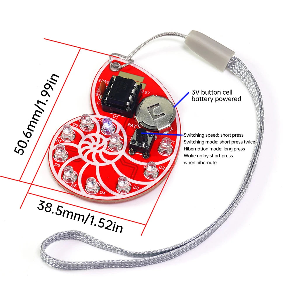 Soldering Learning Kit LED Seashell SMD SMT DIY Electronic Kit for Soldering Practice Learning Light Accessories Oasis Select