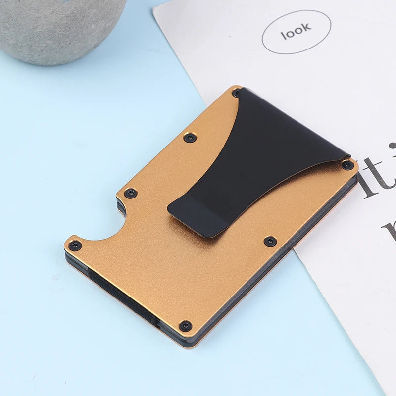 Slim RFID Minimalist Wallet – Card Holder & Money Clip