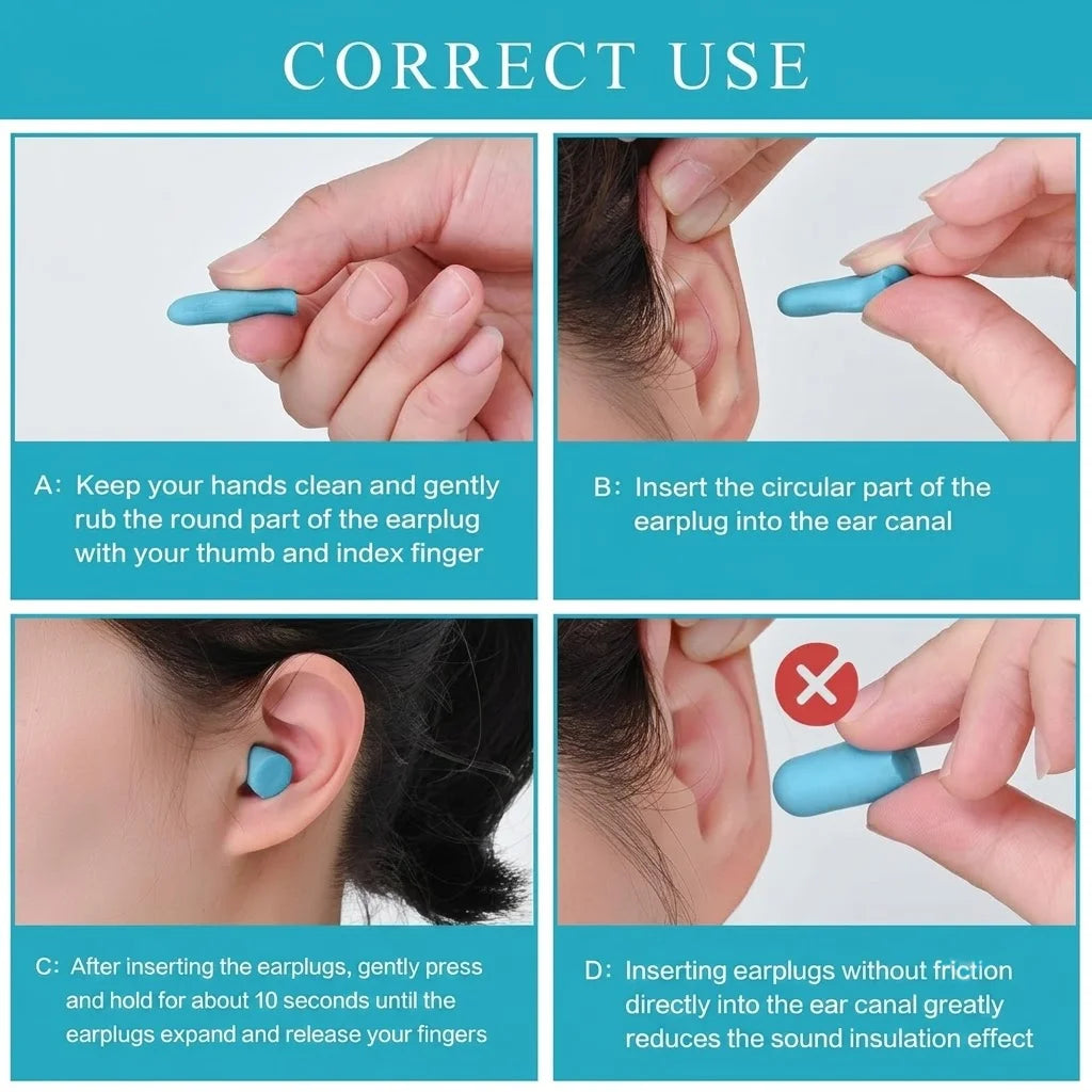 Soft FoamEar PlugsSpecially designed for small ear canals; suitable for sleeping, anti-snoring studying and noisy environments Oasis Select