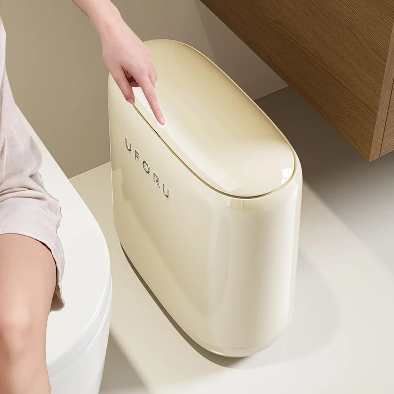 Waste bin, large-capacity pedal bin, fits into small spaces and narrow gaps, suitable for bathrooms, living rooms, bedrooms Oasis Select