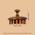 Natural Sandalwood Scalp Massager & Hair Growth Comb Scalp Massager Comb Oasis Select SZ118