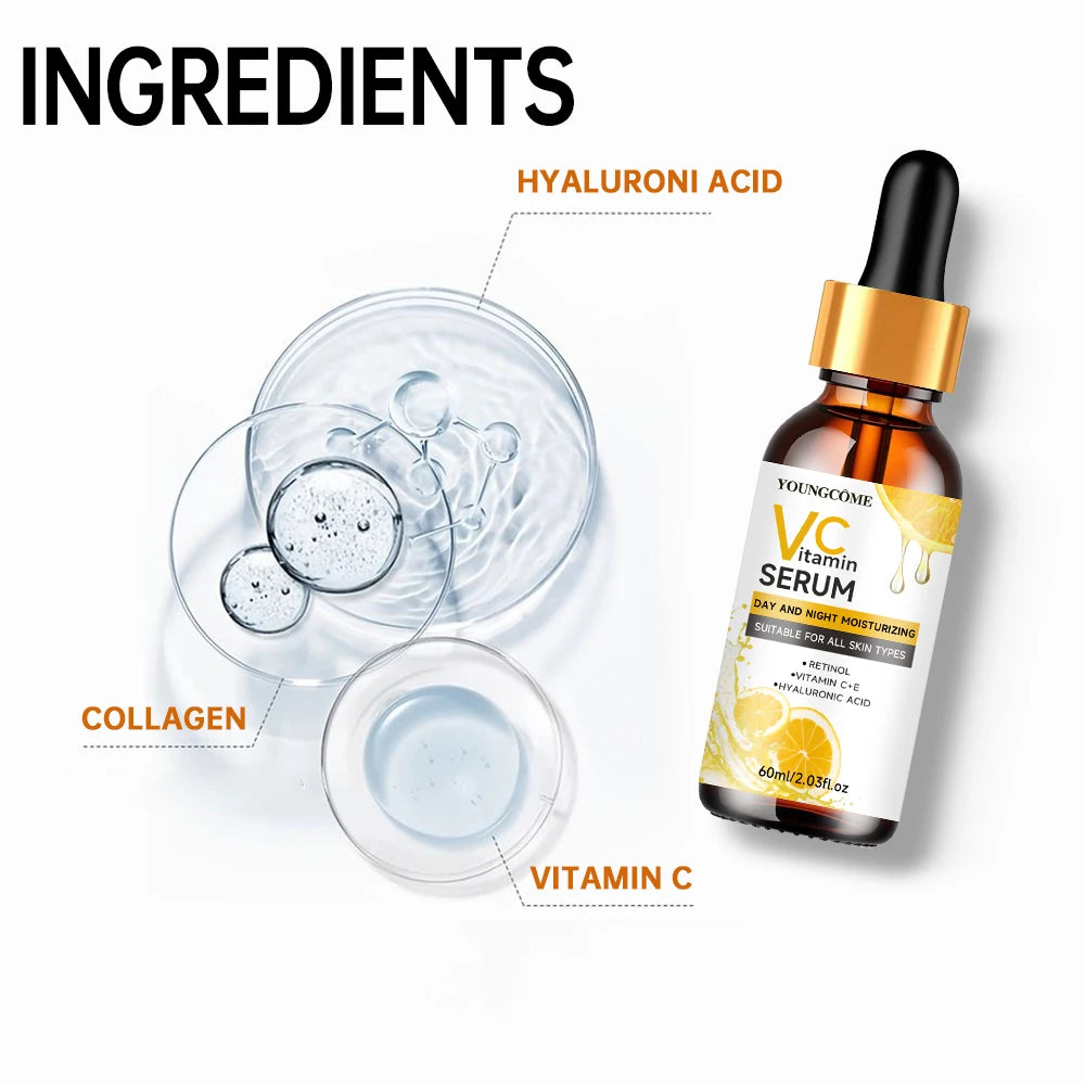 YOUNGCOME Vitamin C & Hyaluronic Acid Face Serum 60ml Vitamin C Face Serum Oasis Select