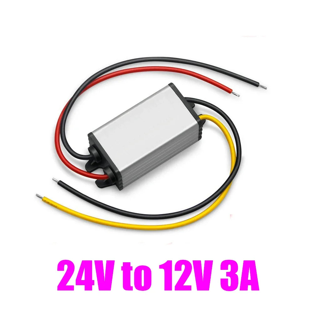 DC 24V to 12V 3A 5A 15V-40V to 12V Step Down Buck Converter Voltage Regulator Power Supply for LED Light Car Truck Boat CE Oasis Select 24V to 12V 3A 15V-36V(24V) 12V