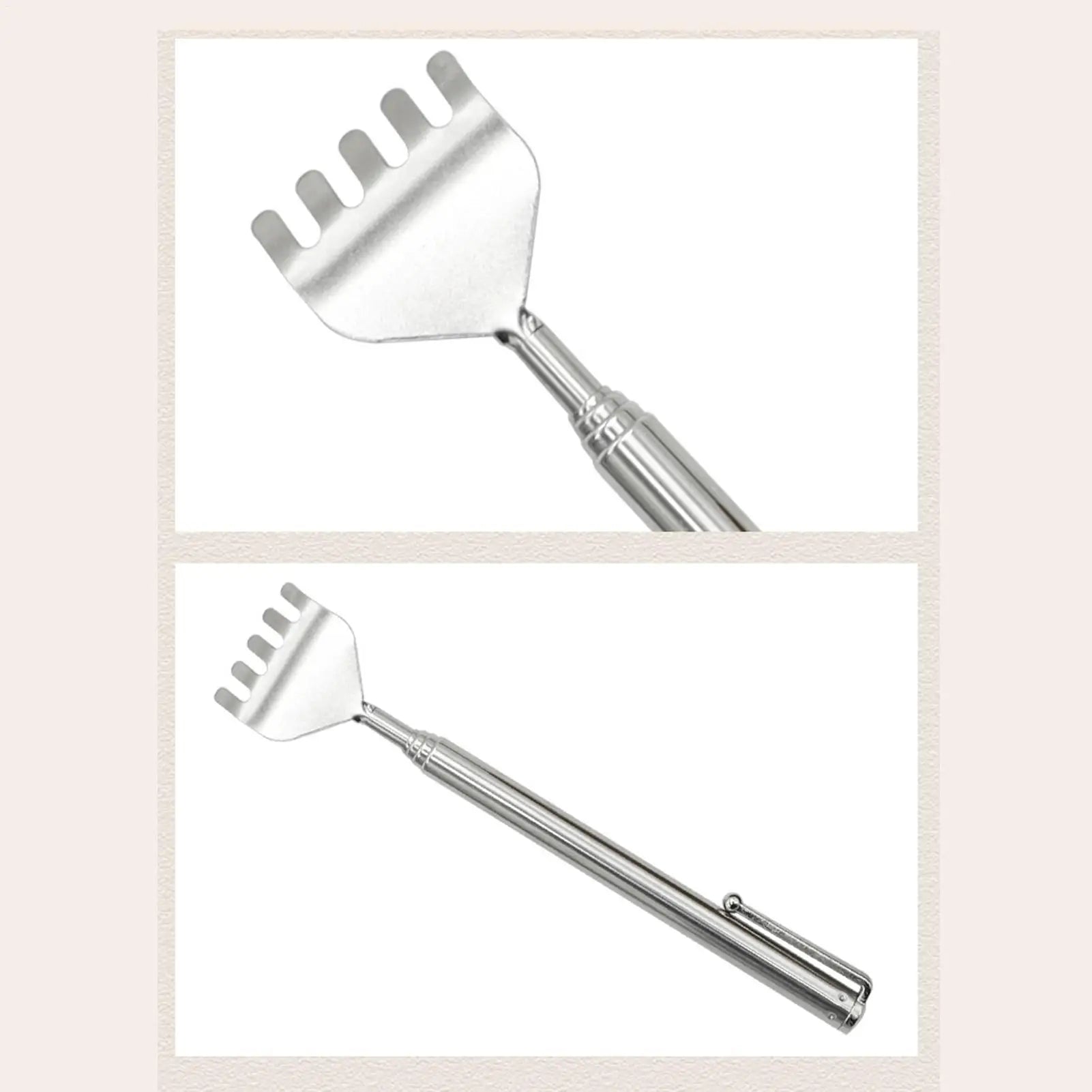 1PC Extendable Back Scratcher Portable Telescoping Stainless Steel Back Scratchers Hand Massager Pocket Scratcher Tools Oasis Select