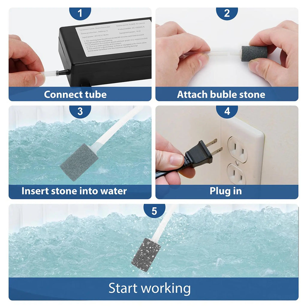 2026-WISH 2X Ozone Generator For Cold Plunge,1000Mg/H Ozone Generator For Water Keep Cold Plunge,Hot Tub,Pool Clean Fresh US Plu Oasis Select As Shown