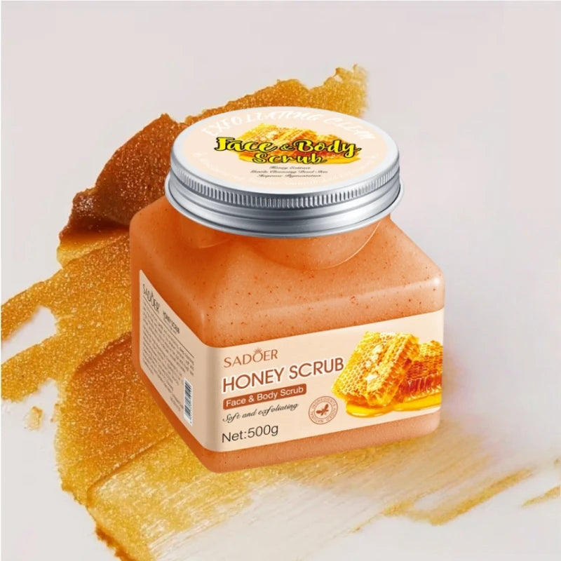 SADOER 500g Honey Extract Exfoliating Body Scrub