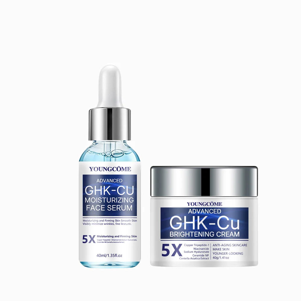 GHK-CU Copper Peptide Anti-Aging Face Cream & Serum - Firming & Hydrating Moisturizer for All Skin Types, Skincare for Women Oasis Select 40ml 40g