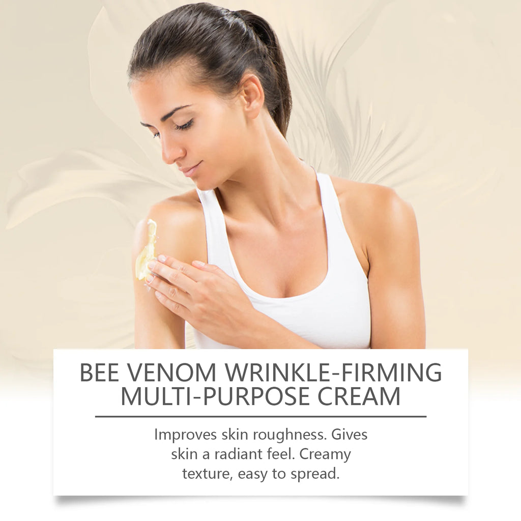 Bee Venom Firming Cream Anti-Wrinkle Lifting Face Moisturizer with Hyaluronic Acid Reduce Fine Lines Multipurpose Bee Venom Crea Oasis Select