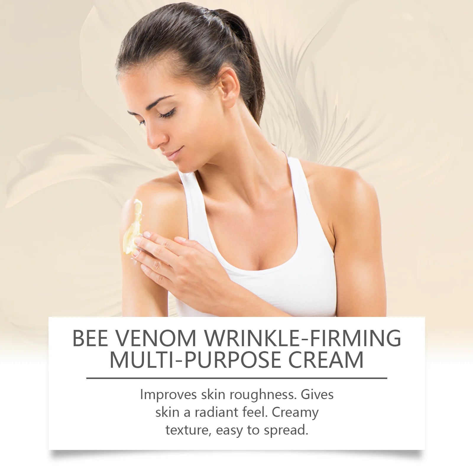 Bee Venom Firming Cream Anti-Wrinkle Lifting Face Moisturizer with Hyaluronic Acid Reduce Fine Lines Multipurpose Bee Venom Crea Oasis Select