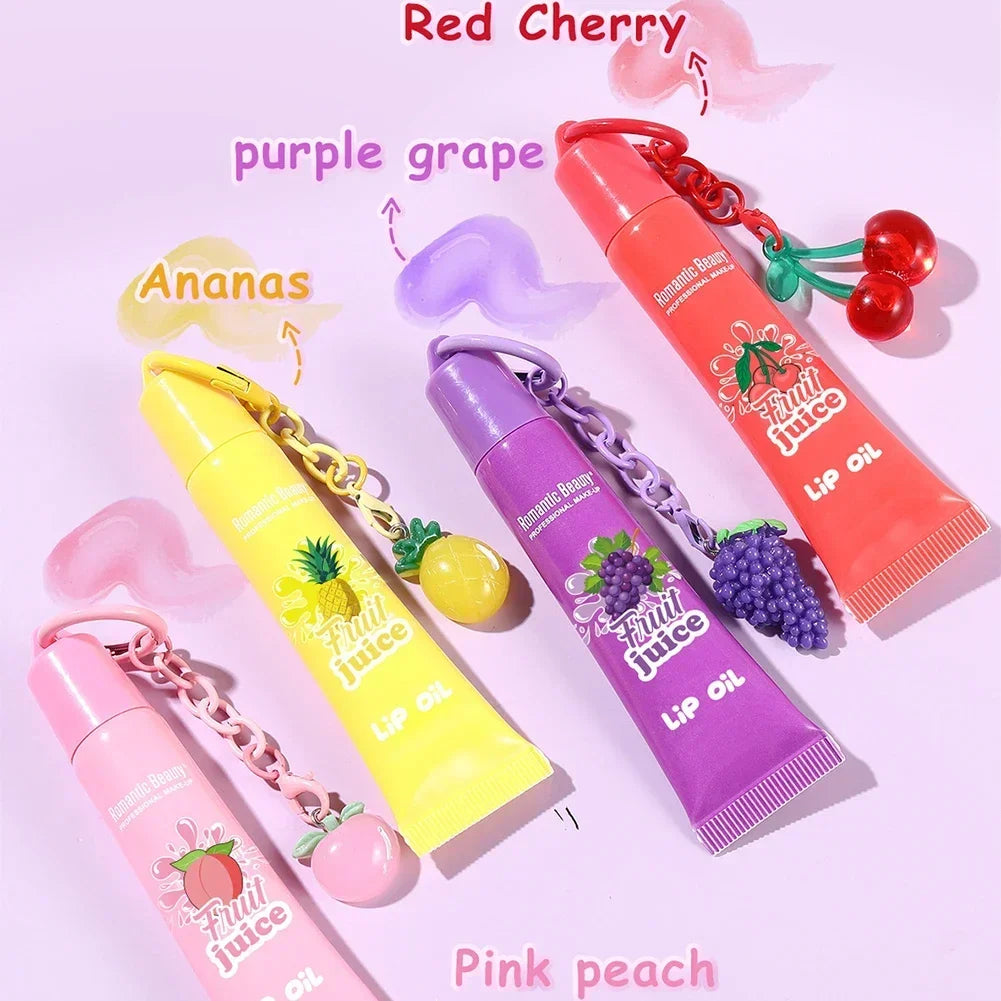 Moisturizing Fruit Lip Oil Hydrating Nourishing Formula Soothing Care for Chapped Lips Glossy Shine Non Sticky Everyday Lip Oasis Select