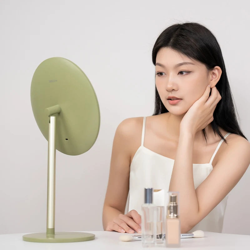 DOCO Makeup Mirror Desktop Adjustable LED Light High Quanlity Metal Texture Perfect for Gift Giving Oasis Select