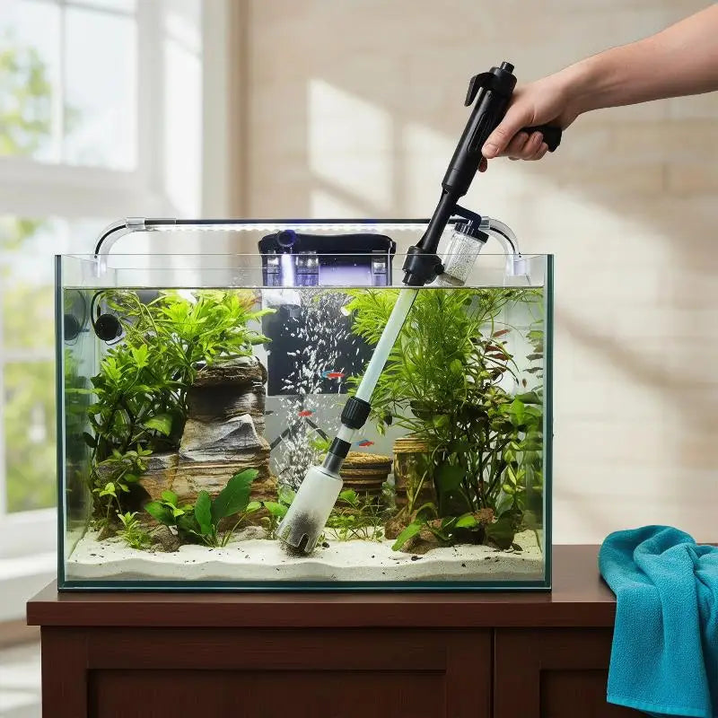 220V Electric Aquarium Siphon – Gravel Vacuum & Water Changer